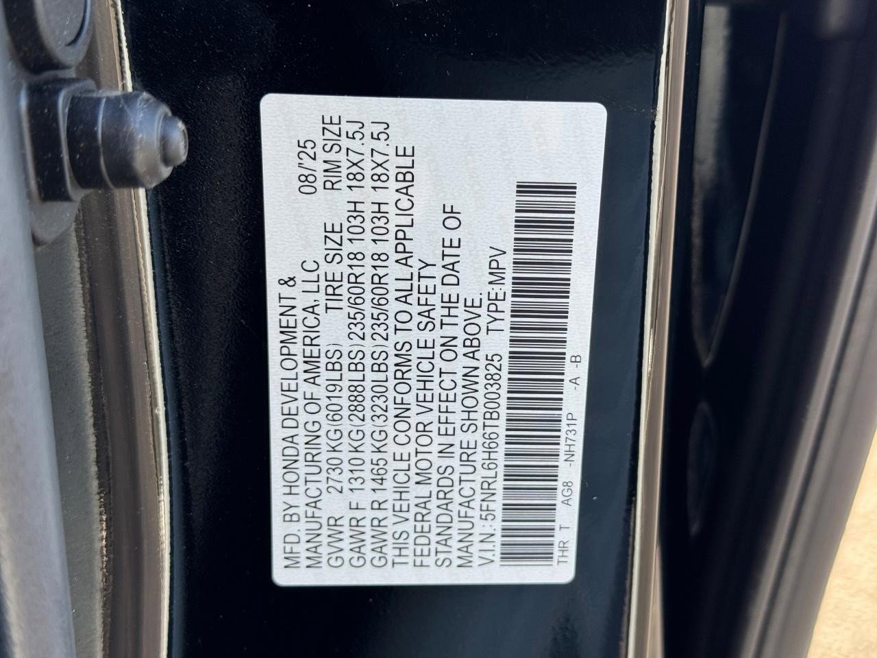 Certified 2026 Honda Odyssey EX-L image 27