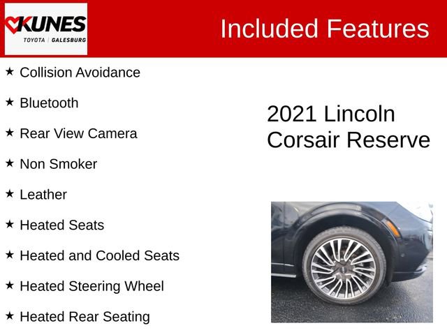 Used 2021 Lincoln Corsair Reserve w/ Equipment Group 201A image 2