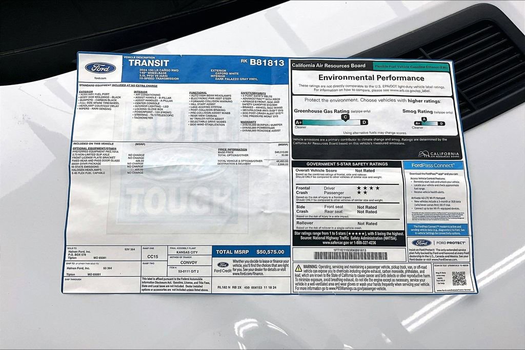 New 2024 Ford Transit 150 Low Roof RWD image 14