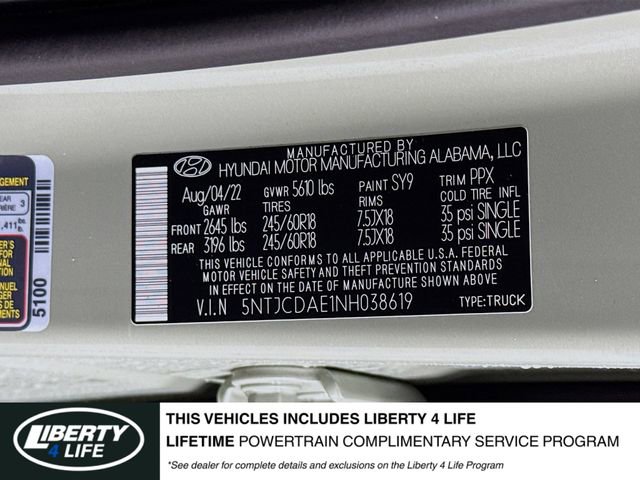 Used 2022 Hyundai Santa Cruz SEL w/ Activity Package image 31