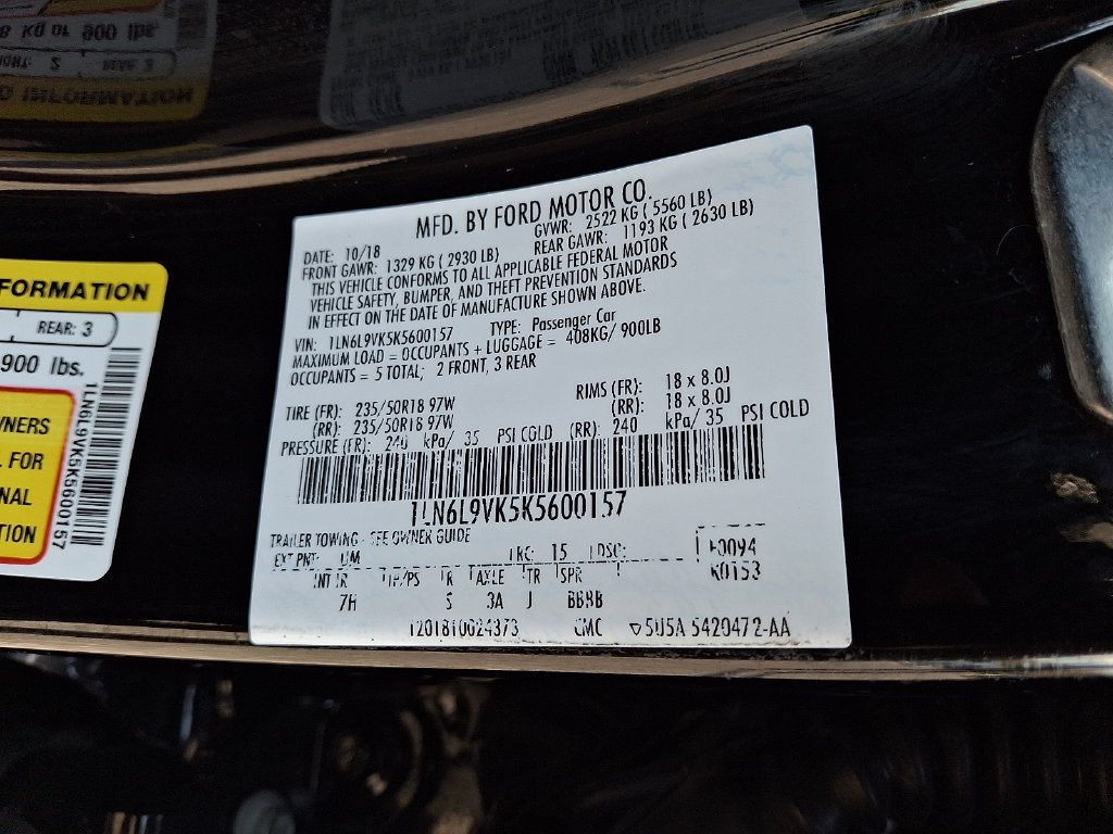 Used 2019 Lincoln Continental Premiere AWD/4WD image 27
