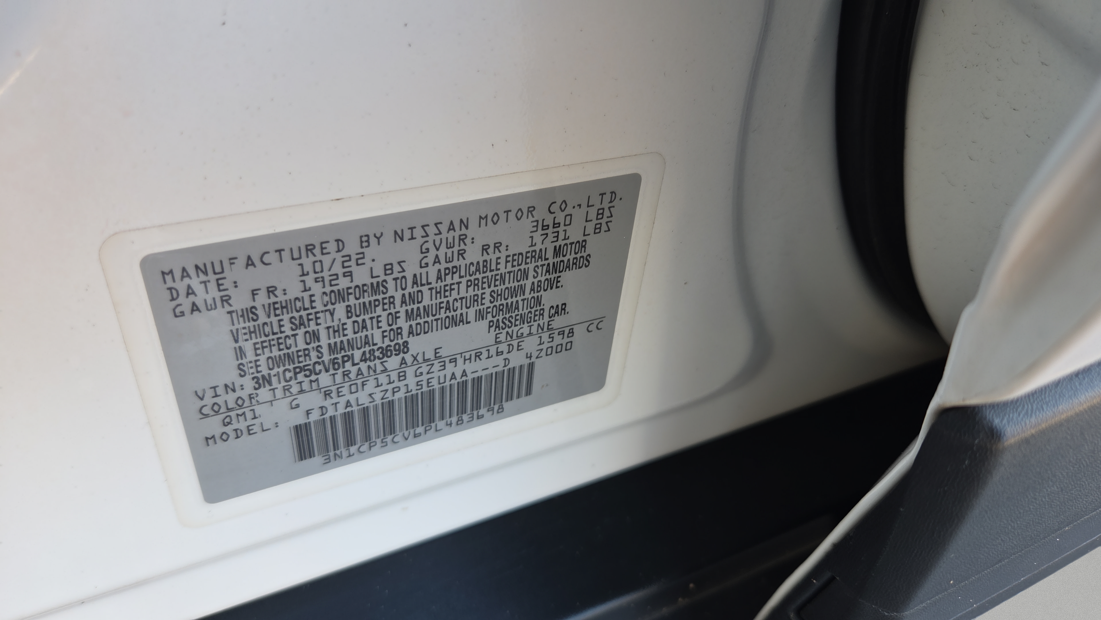 Used 2023 Nissan Kicks SV FWD image 16
