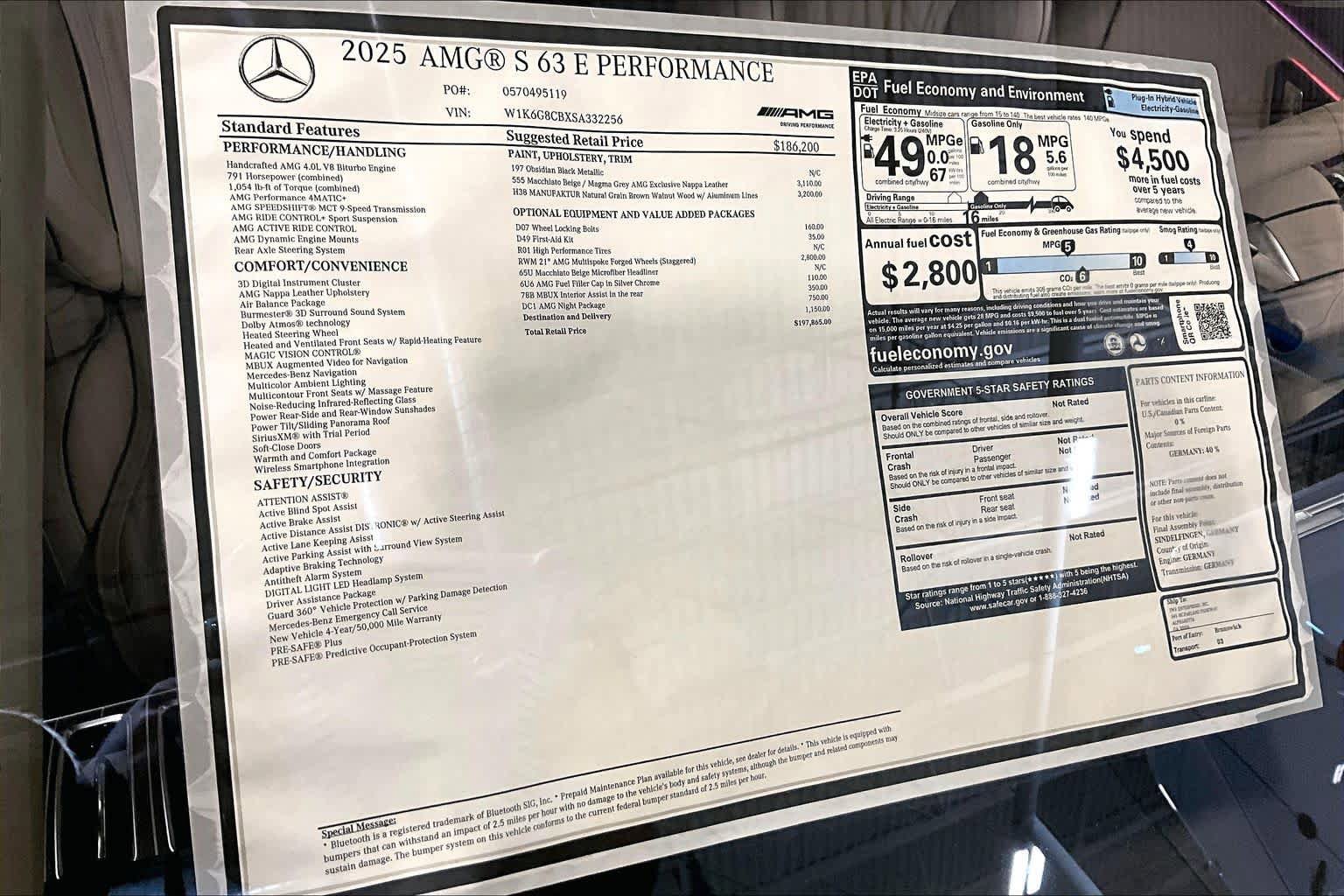 New 2025 Mercedes-Benz S 63 AMG S image 19