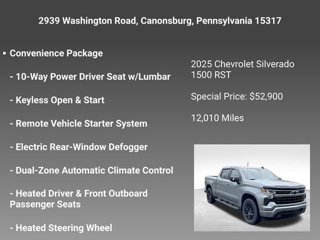 Certified 2025 Chevrolet Silverado 1500 RST w/ RST All Star Premium Package AWD/4WD image 10