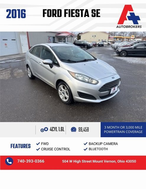 Used 2016 Ford Fiesta SE w/ Cold Weather Package