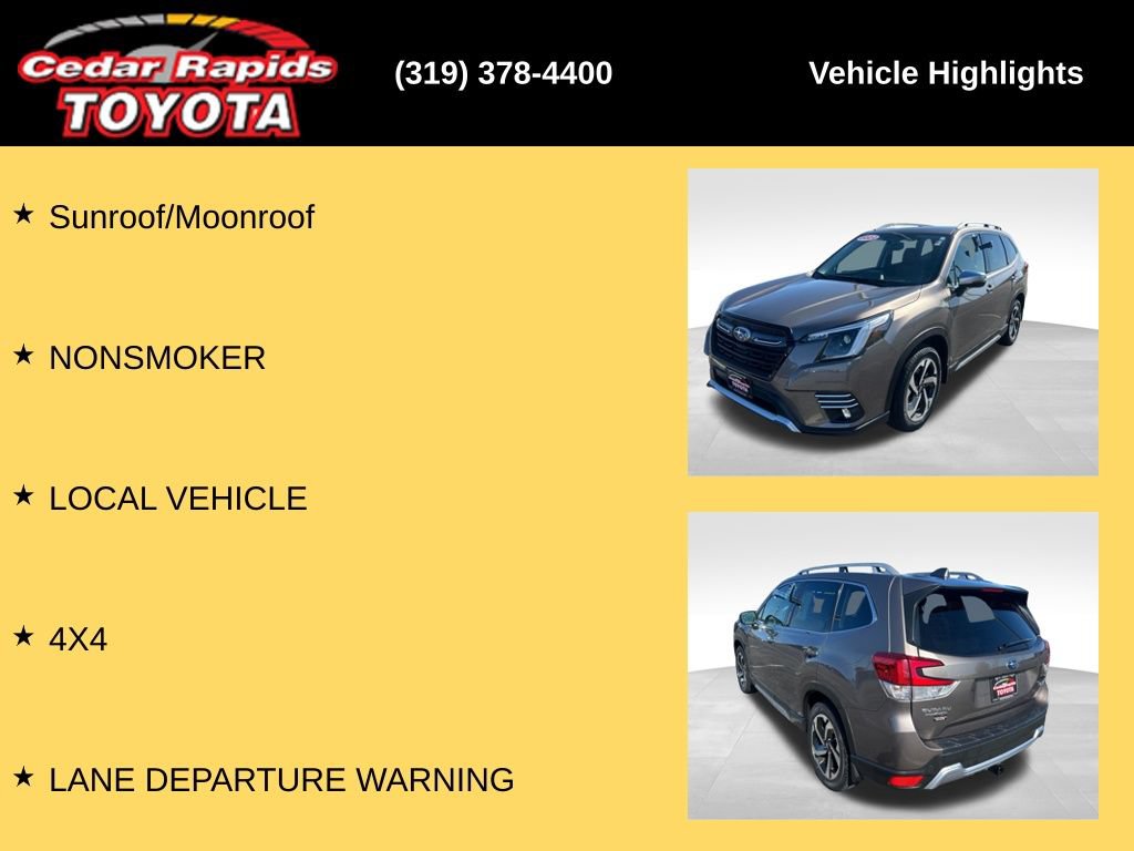 Used 2022 Subaru Forester Touring w/ Popular Package #3 AWD/4WD image 22
