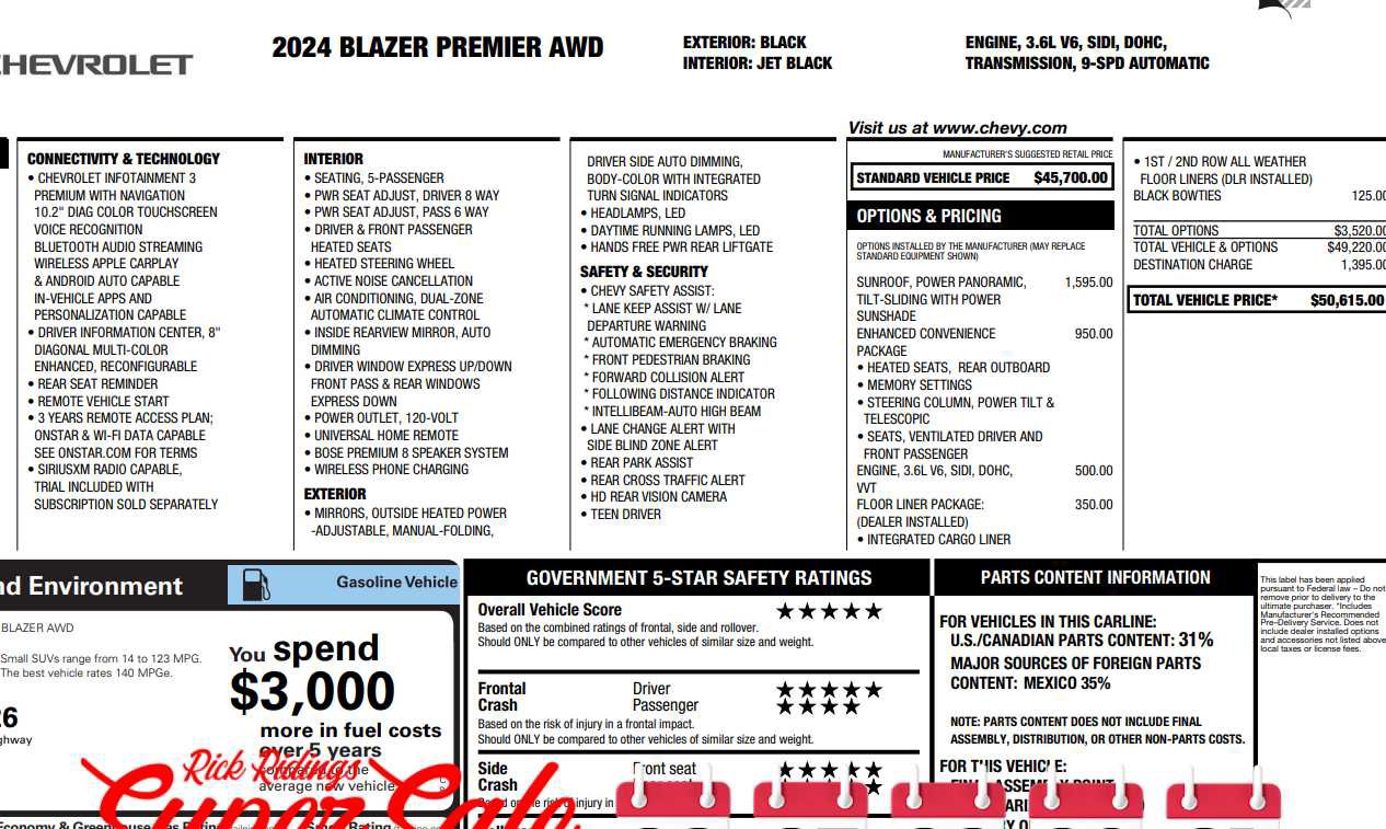 Used 2024 Chevrolet Blazer Premier w/ Enhanced Convenience Package image 2