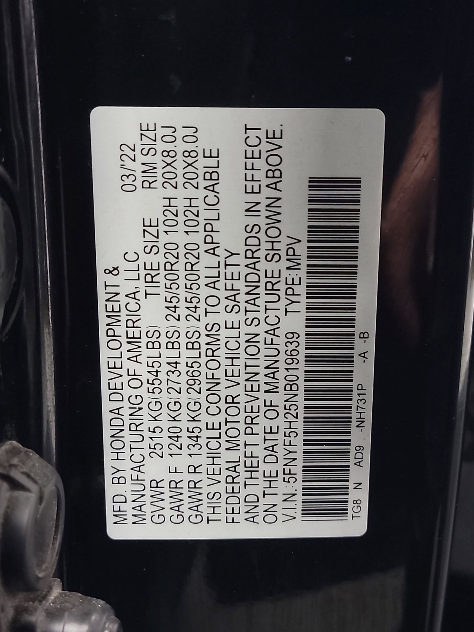 Certified 2022 Honda Pilot Special Edition image 28
