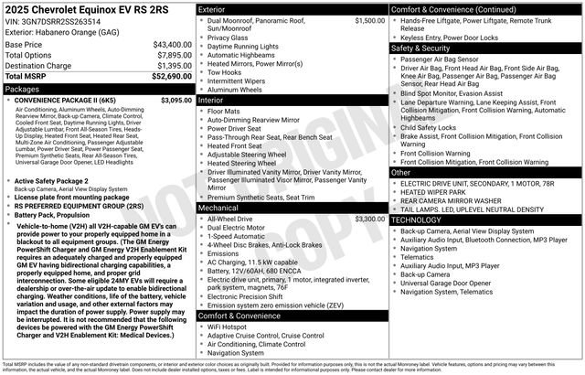 New 2025 Chevrolet Equinox EV RS w/ Convenience Package II image 4