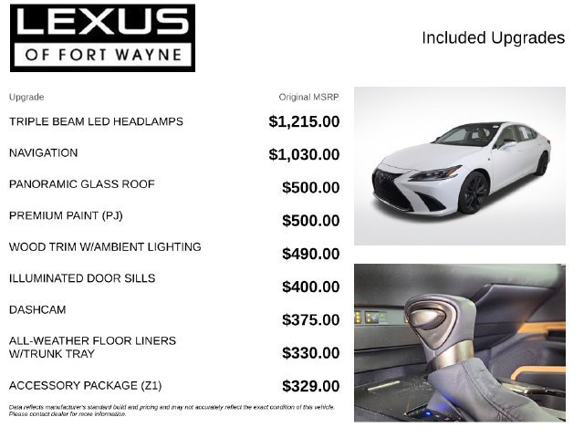 Used 2025 Lexus ES 350 w/ Accessory Package (Z1) FWD image 4