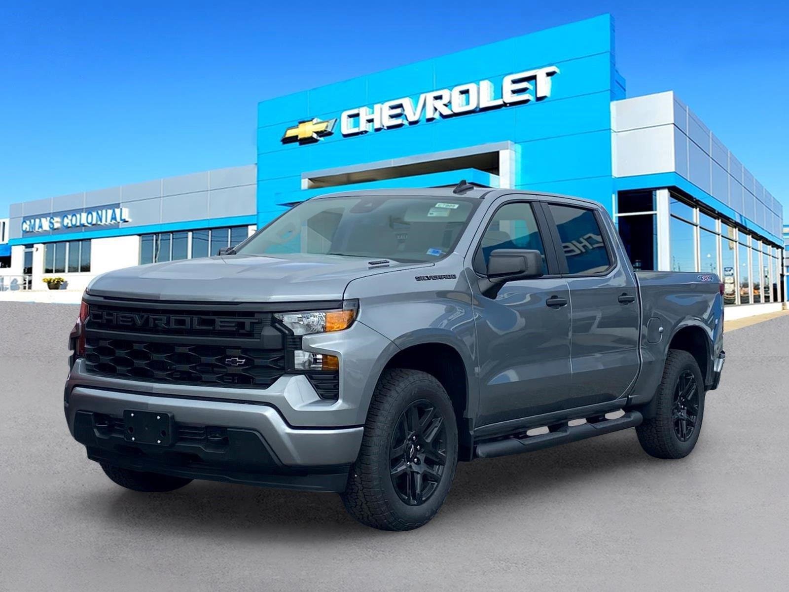 New 2026 Chevrolet Silverado 1500 Custom w/ Turbomax Blackout Package AWD/4WD image 1