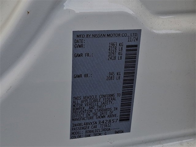 New 2025 Nissan Altima 2.5 S image 10