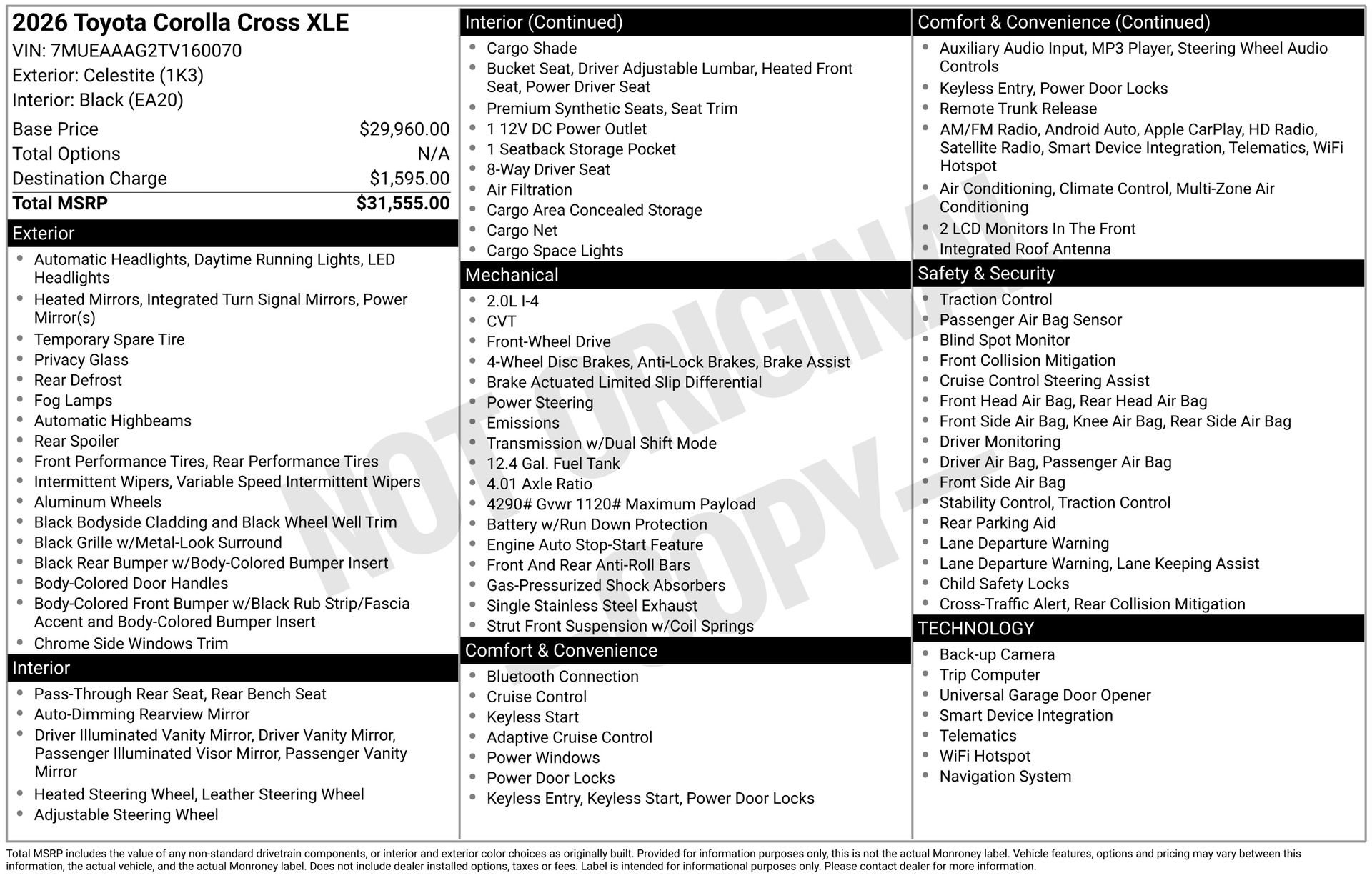 Used 2026 Toyota Corolla Cross XLE image 23