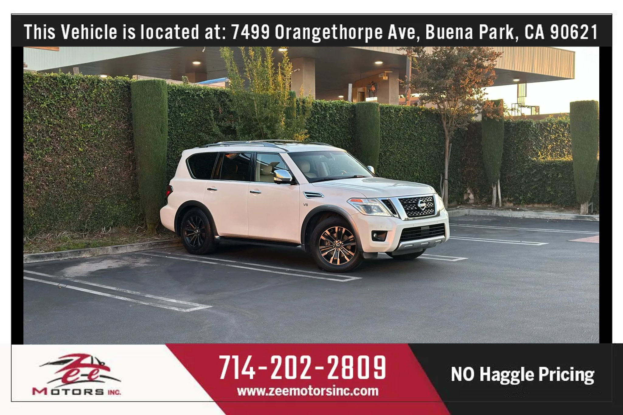 Used 2017 Nissan Armada Platinum w/ Captain Seat Package image 2