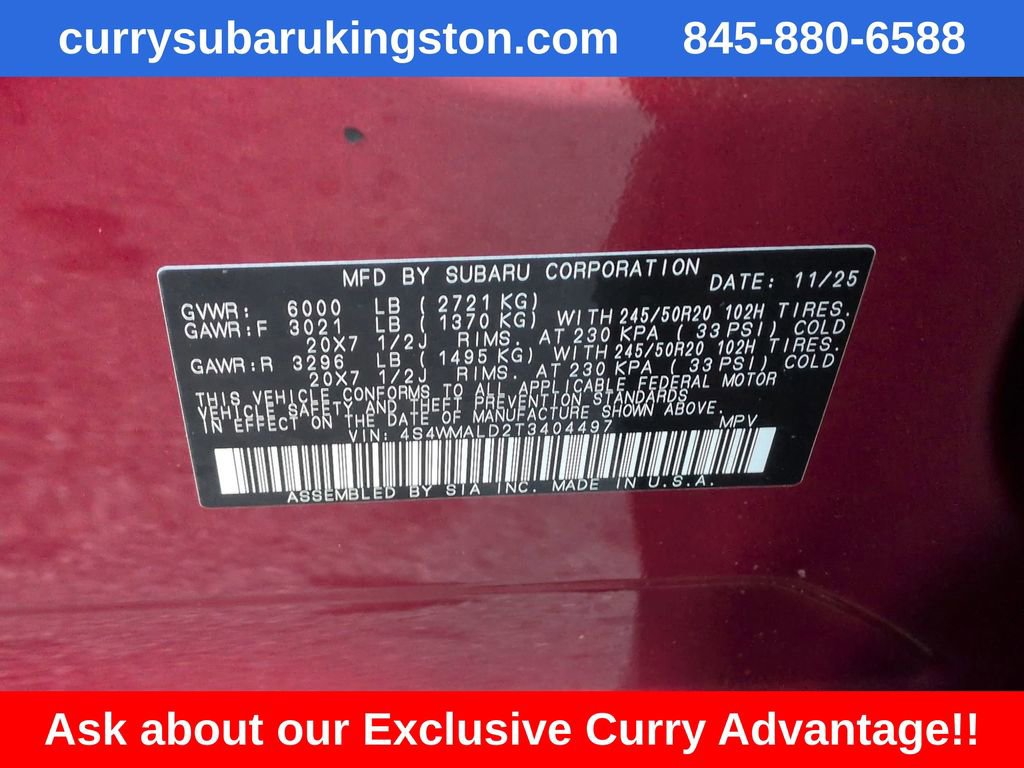 New 2026 Subaru Ascent Bronze Edition w/ Onyx Package image 8