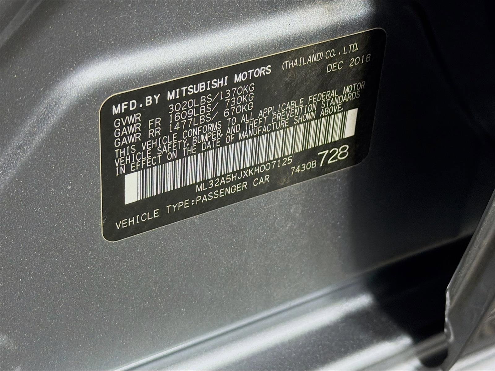 Used 2019 Mitsubishi Mirage LE image 28