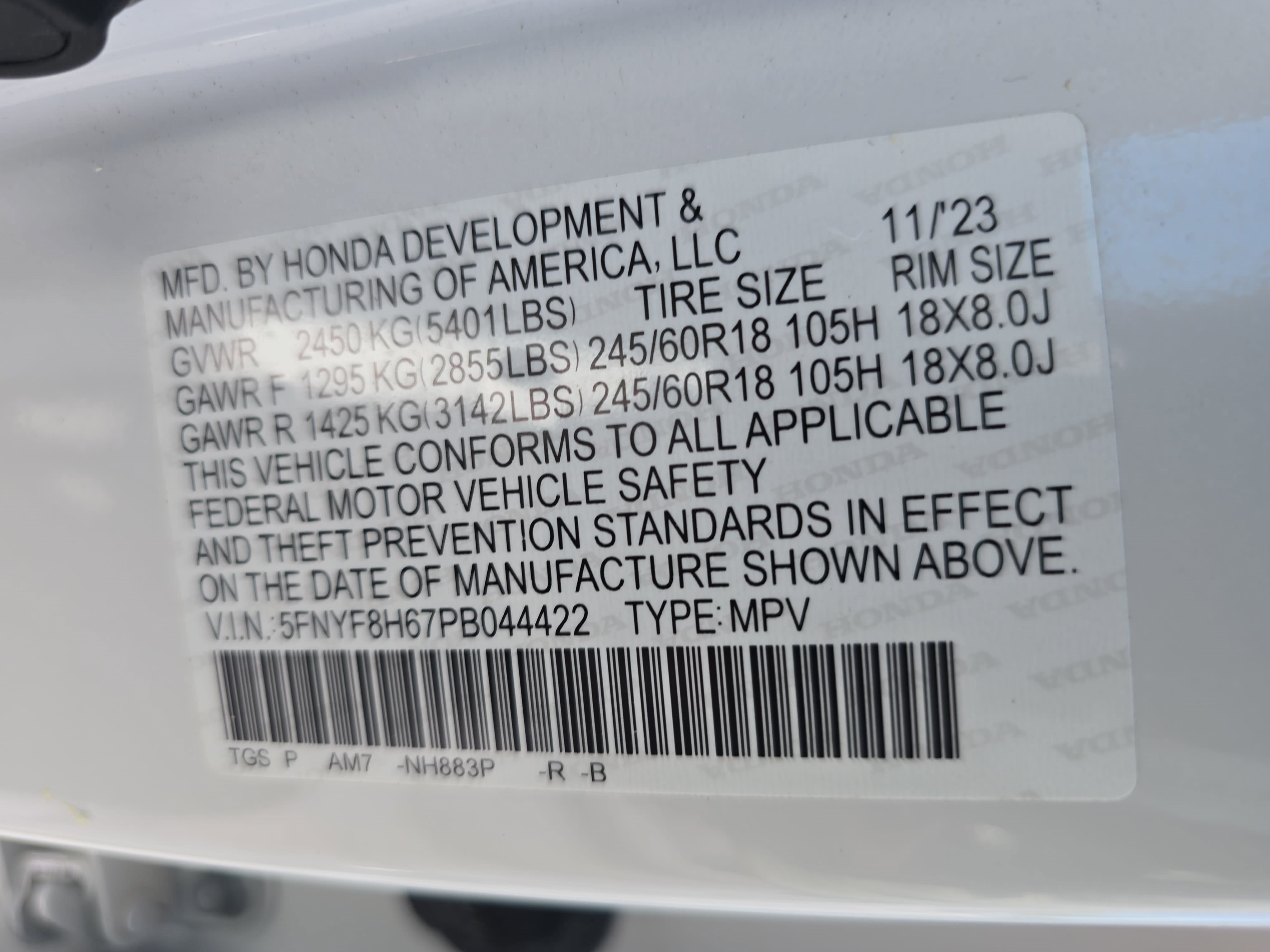 Certified 2023 Honda Passport TrailSport image 35