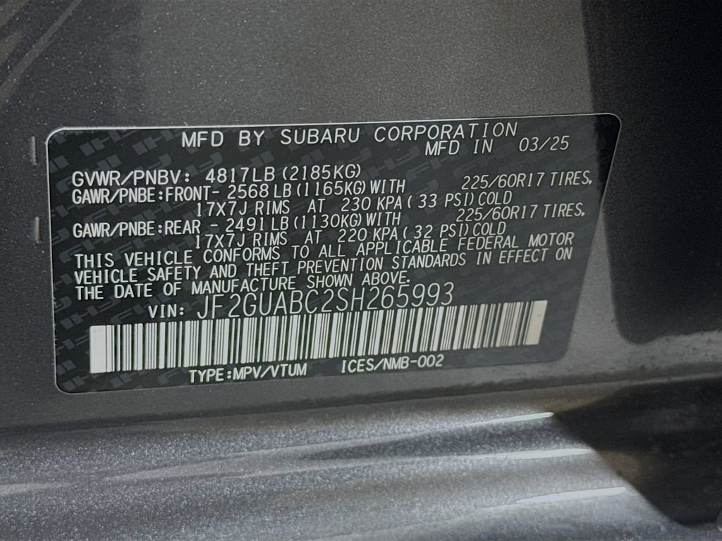 Used 2025 Subaru Crosstrek 2.0i AWD/4WD image 38