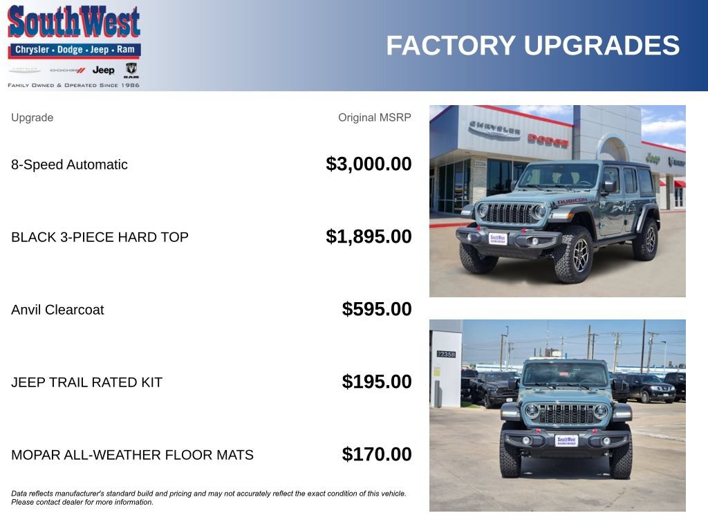 New 2026 Jeep Wrangler Unlimited Rubicon AWD/4WD image 11