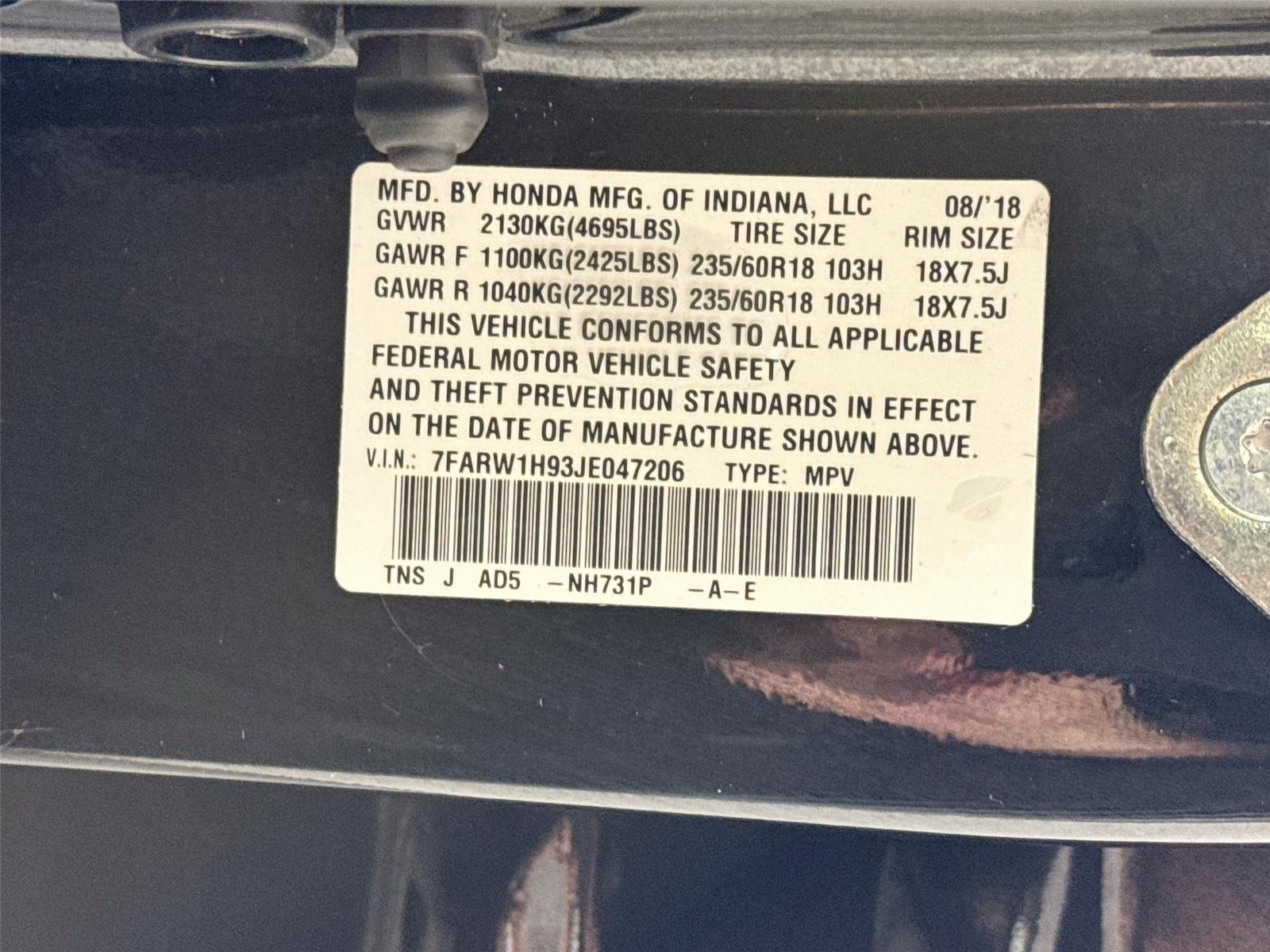 Used 2018 Honda CR-V Touring image 33