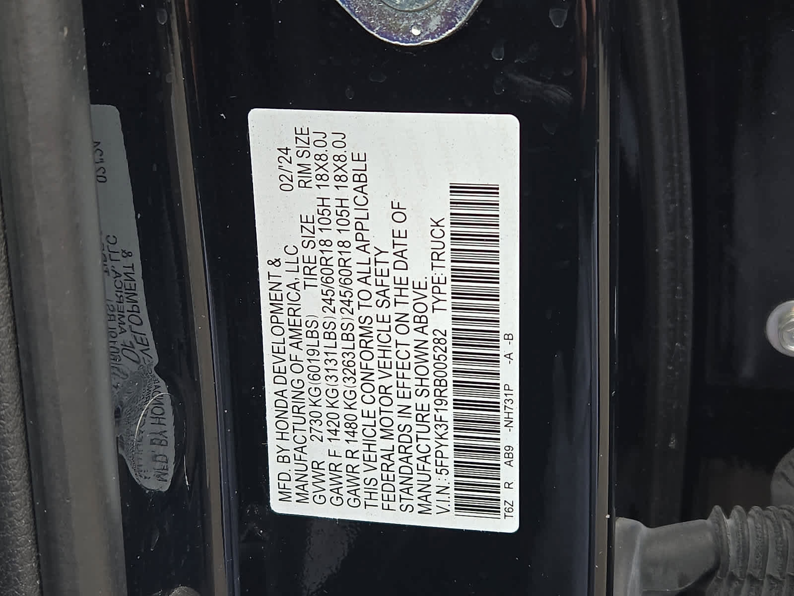 Certified 2024 Honda Ridgeline Sport image 29