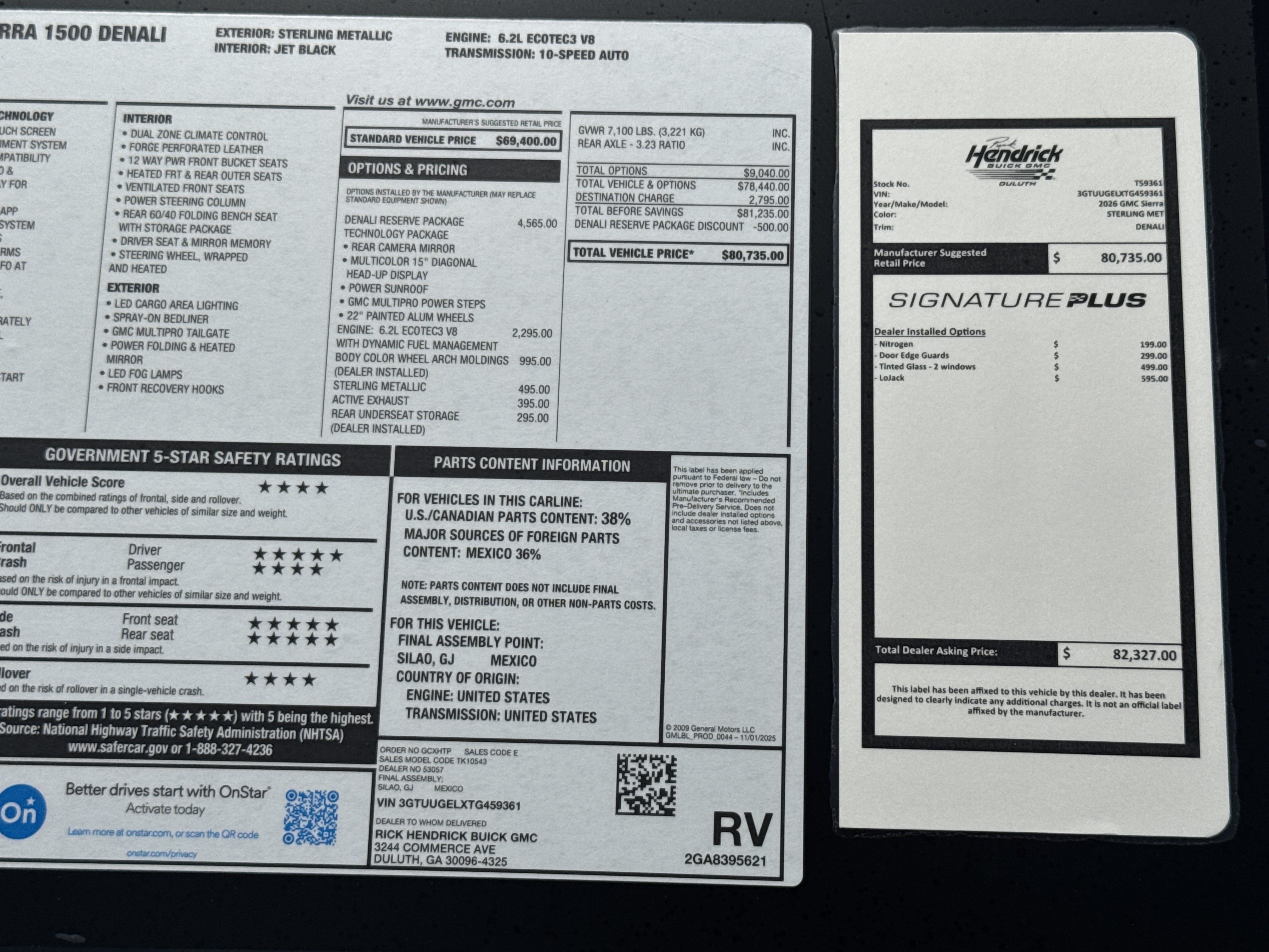 New 2026 GMC Sierra 1500 Denali w/ Denali Reserve Package AWD/4WD image 38