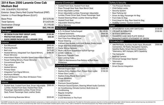 Used 2014 RAM 2500 Laramie w/ HD Snow Plow Prep Group image 6