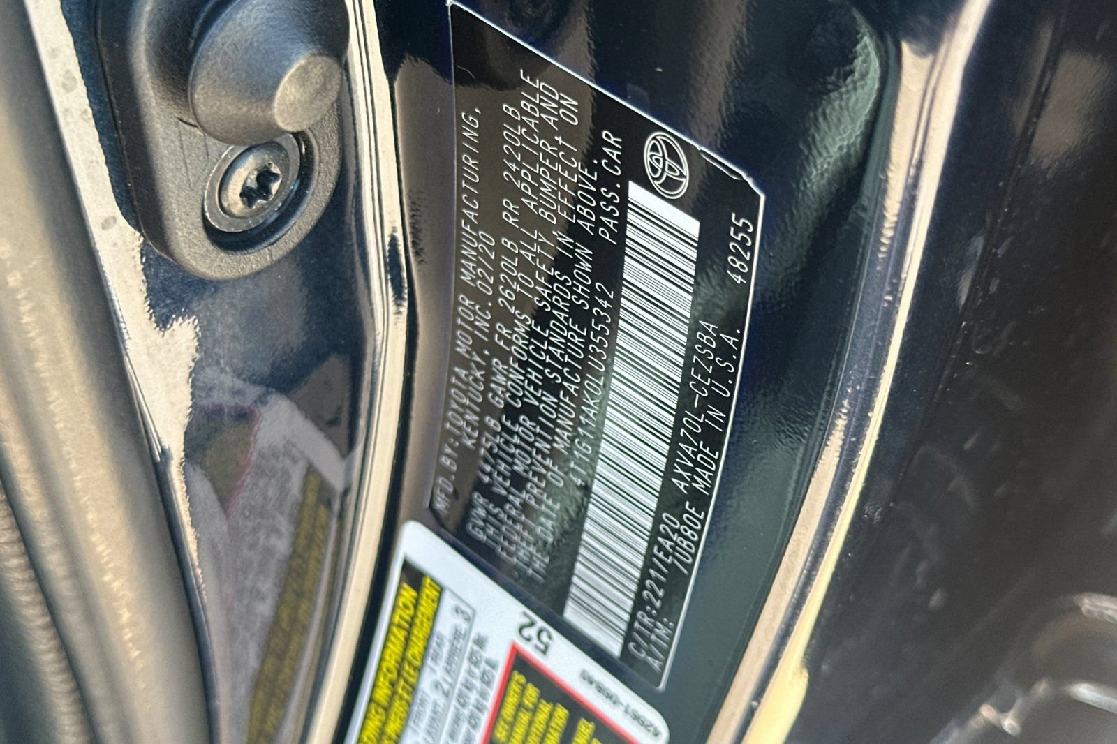 Certified 2020 Toyota Camry SE w/ Carpet Mat Package FWD image 35