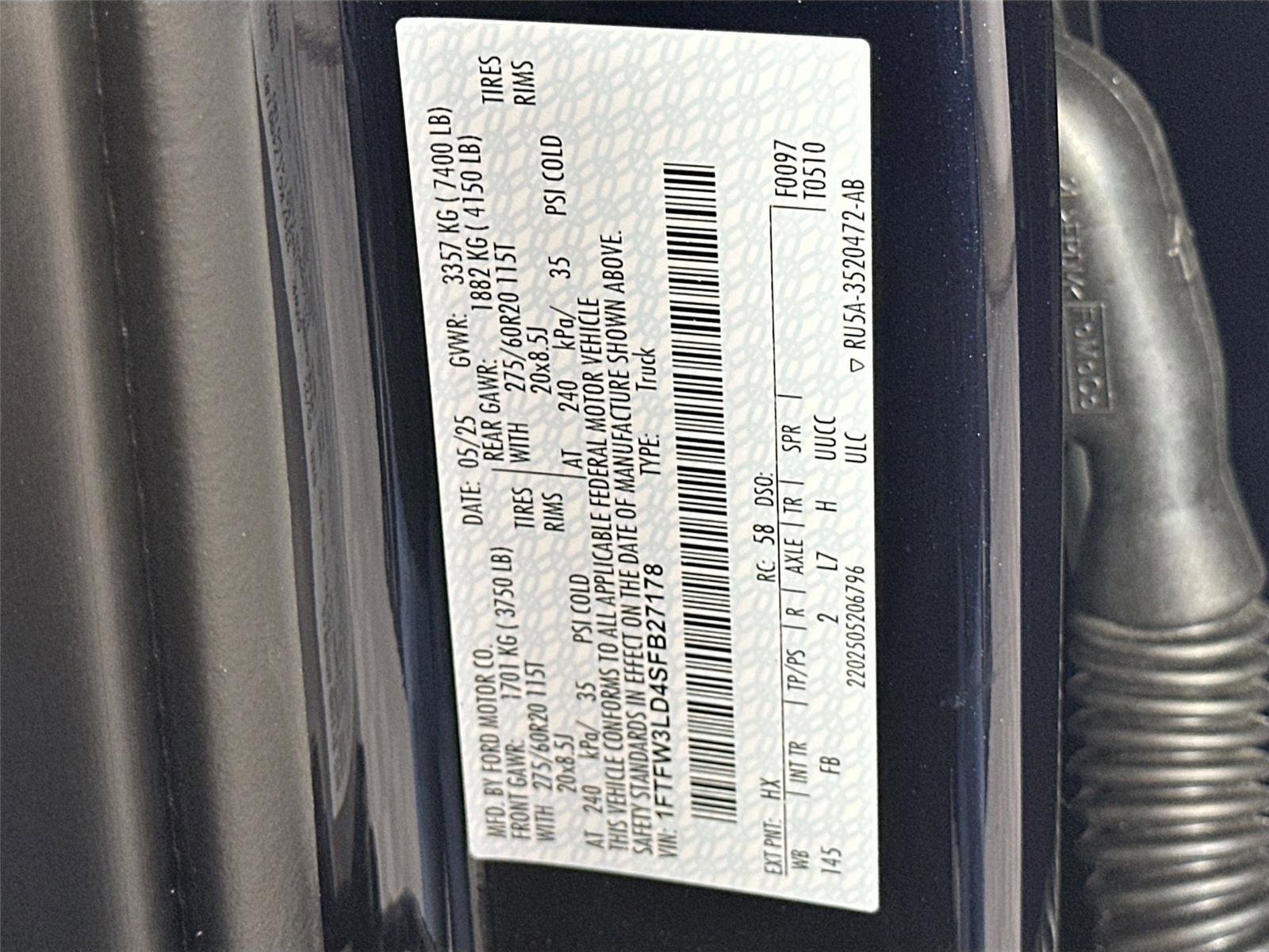 Used 2025 Ford F150 XLT w/ Equipment Group 302A MID AWD/4WD image 30