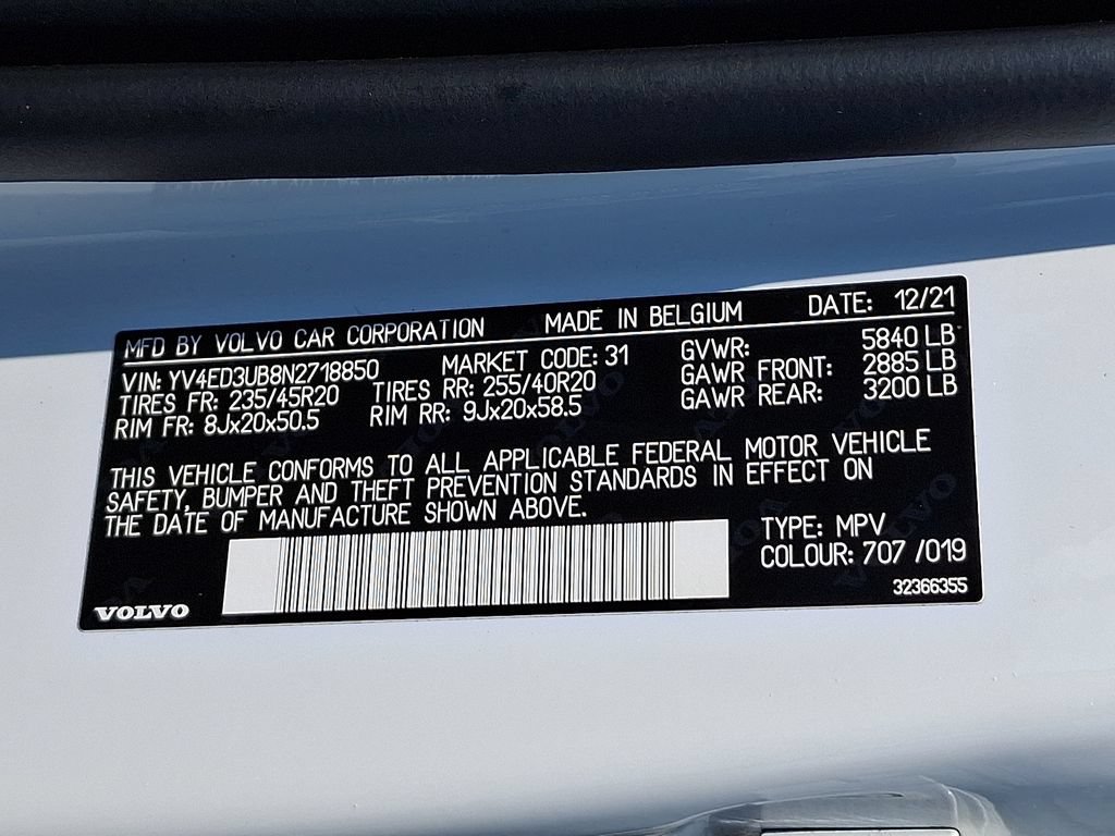 Used 2022 Volvo XC40 P8 Recharge Ultimate AWD/4WD image 27