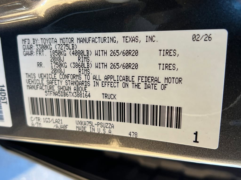 New 2026 Toyota Tundra Platinum image 27