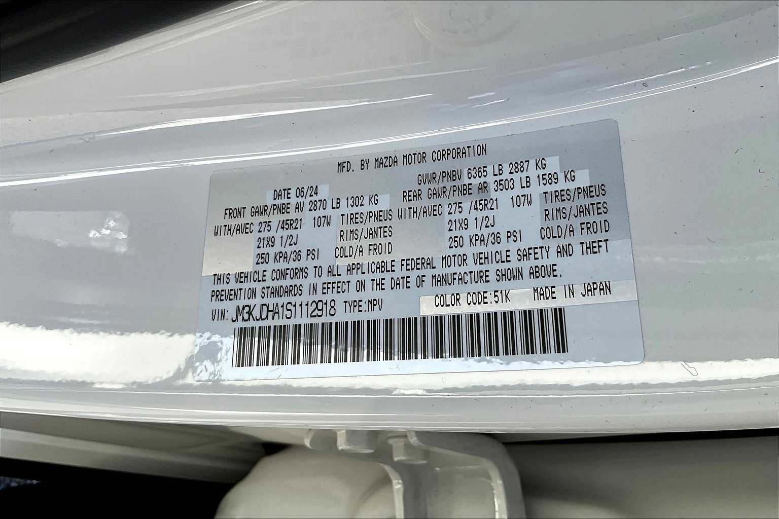 Used 2025 MAZDA CX-70 Plug-In Hybrid w/ Premium Pkg image 36