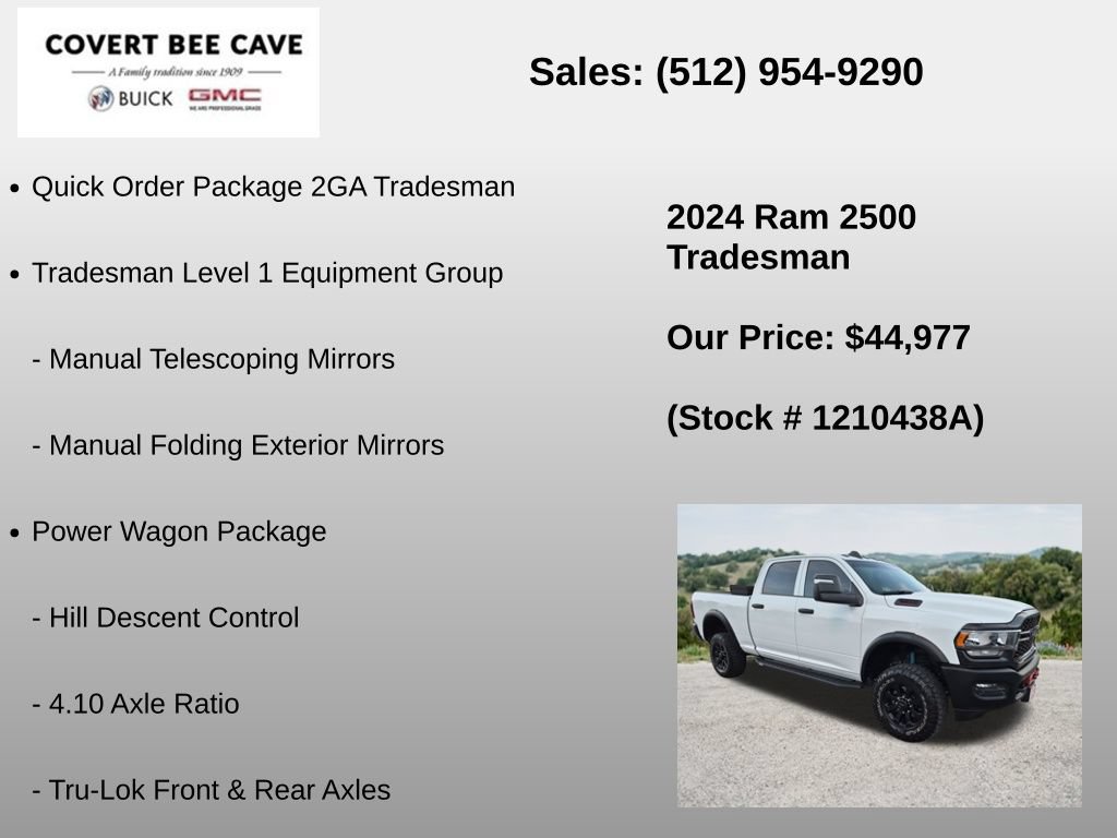 Used 2024 RAM 2500 Tradesman w/ Power Wagon Package AWD/4WD image 6