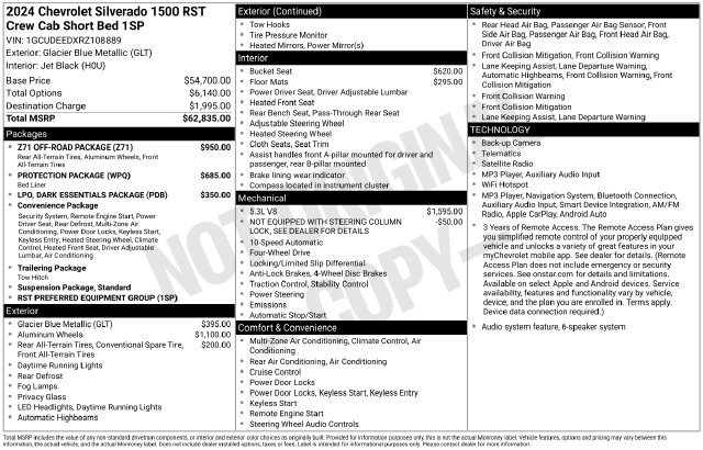 Certified 2024 Chevrolet Silverado 1500 RST w/ Z71 Off-Road Package AWD/4WD image 34