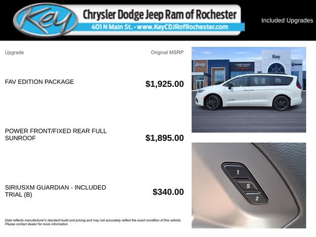 New 2025 Chrysler Pacifica Select w/ Fav Edition Package FWD image 3