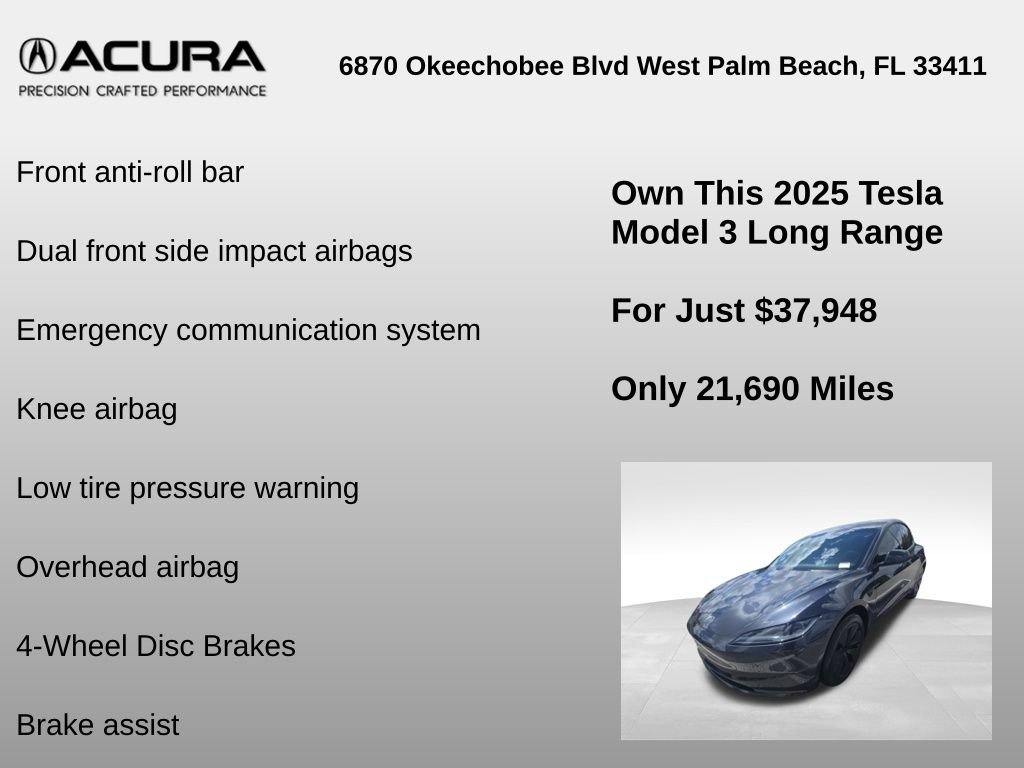 Used 2025 Tesla Model 3 Long Range AWD/4WD image 24