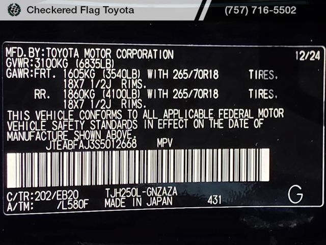 Used 2025 Toyota Land Cruiser AWD/4WD image 28