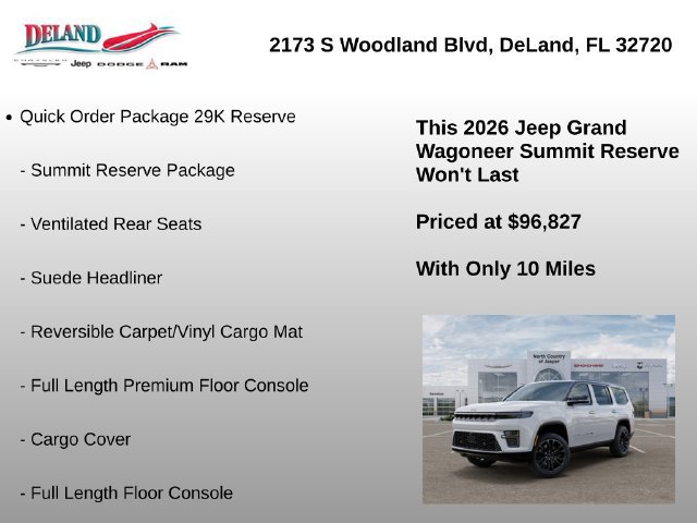 New 2026 Jeep Grand Wagoneer Summit AWD/4WD image 7