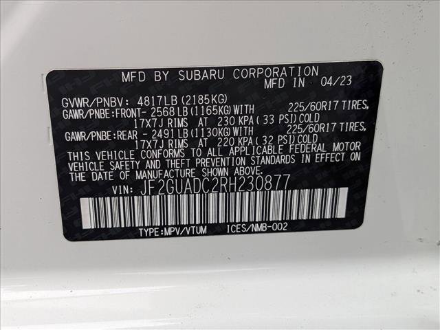 Certified 2024 Subaru Crosstrek 2.0i Premium AWD/4WD image 24