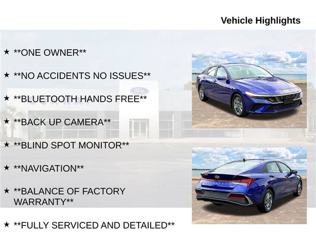 Used 2024 Hyundai Elantra Blue FWD image 6