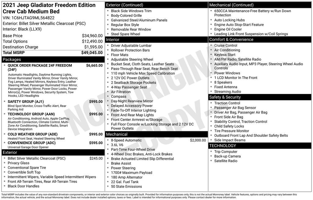 Used 2021 Jeep Gladiator Sport image 2