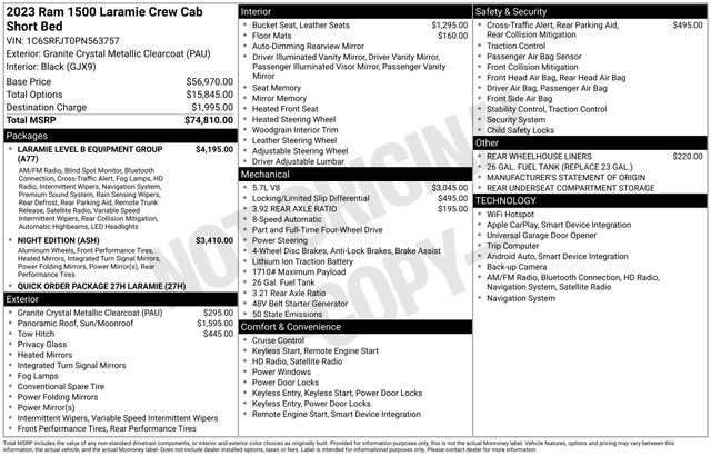 Certified 2023 RAM 1500 Laramie AWD/4WD image 40