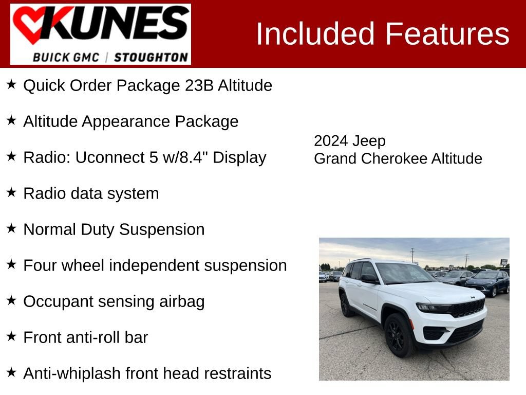 Used 2024 Jeep Grand Cherokee Altitude RWD image 3