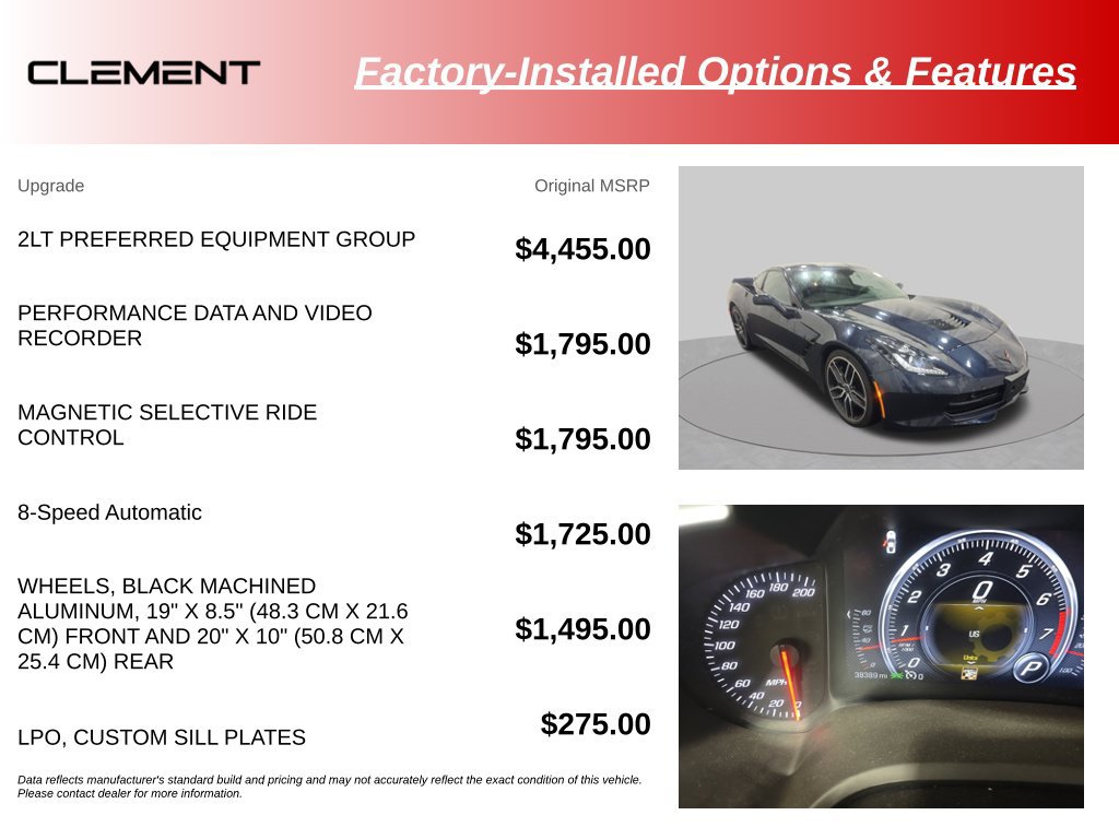 Used 2016 Chevrolet Corvette Stingray Coupe w/ 2LT Preferred Equipment Group RWD image 15