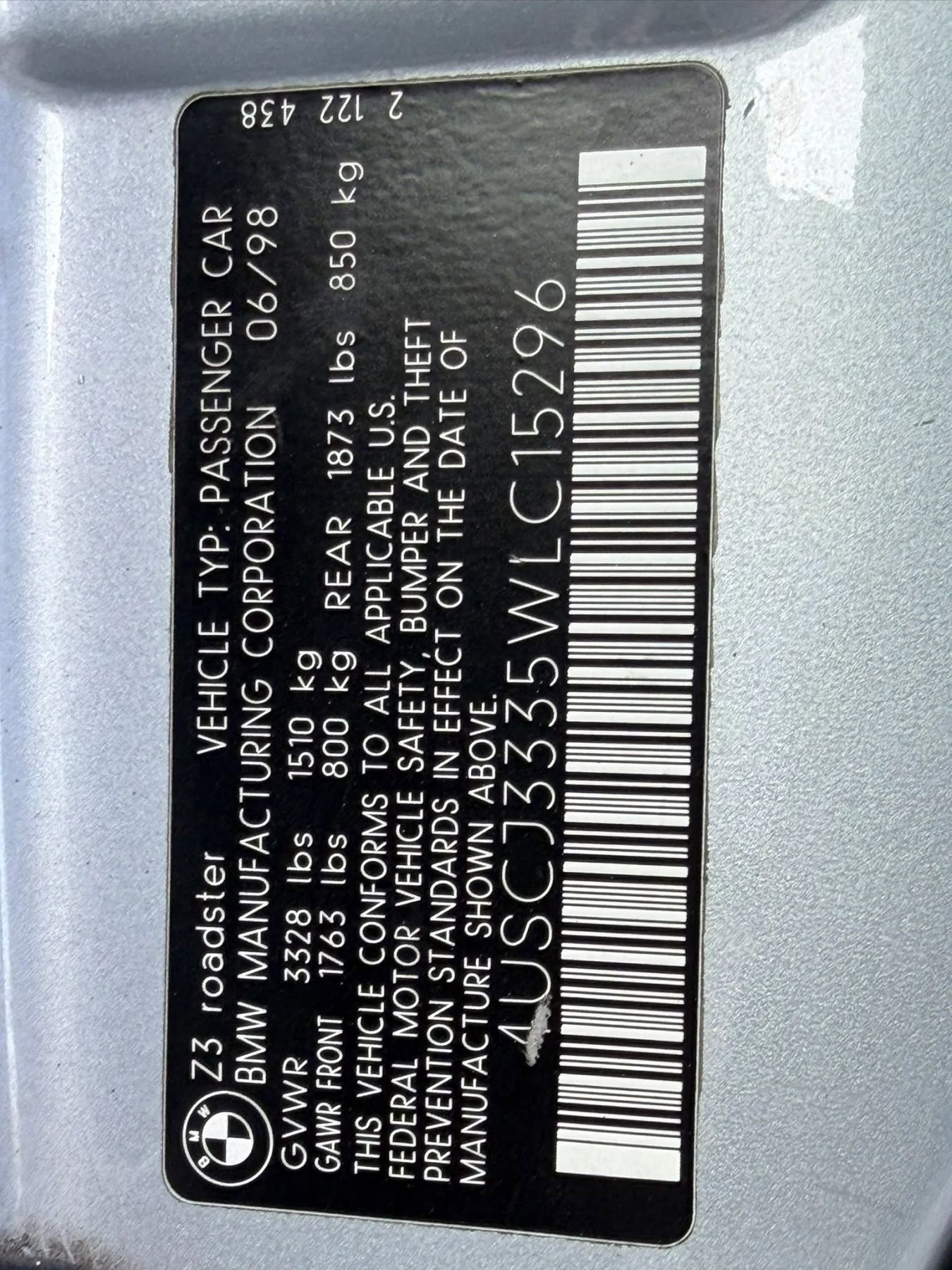 Used 1998 BMW Z3 2.8 RWD image 10