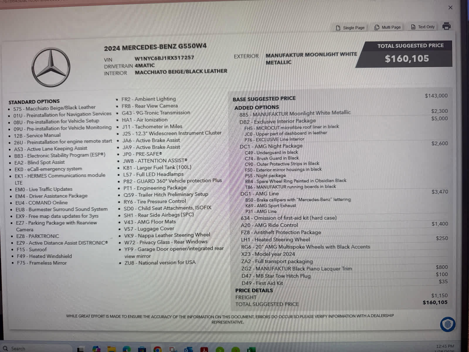 Used 2024 Mercedes-Benz G 550 G 550 4MATIC image 34