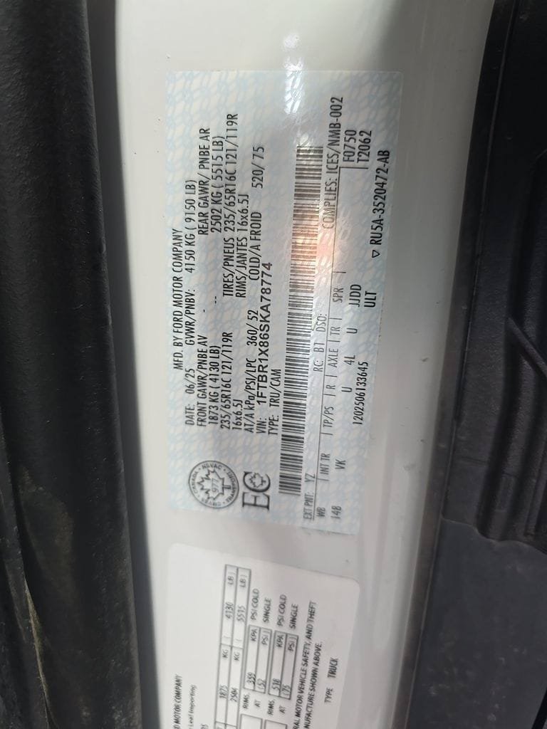 Used 2025 Ford Transit 250 148 High Roof w/ Load Area Protection Package RWD image 13