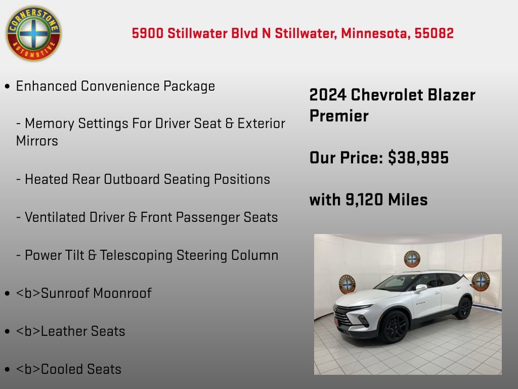 Used 2024 Chevrolet Blazer Premier w/ Driver Confidence II Package image 10