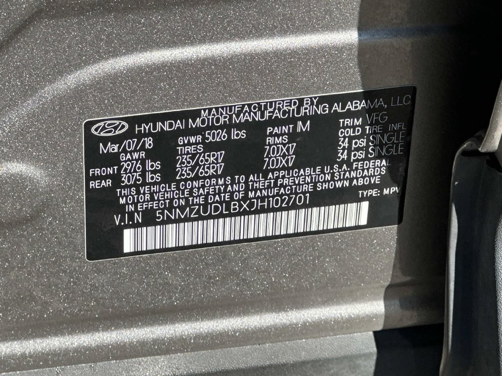 Used 2018 Hyundai Santa Fe Sport w/ 2.4L Tech Package 04 AWD/4WD image 32