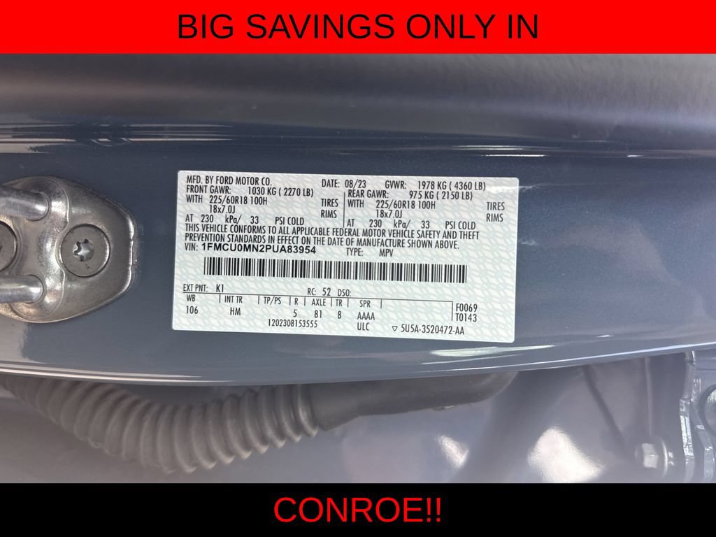 Used 2023 Ford Escape ST-Line w/ Tech Pack #1 FWD image 28